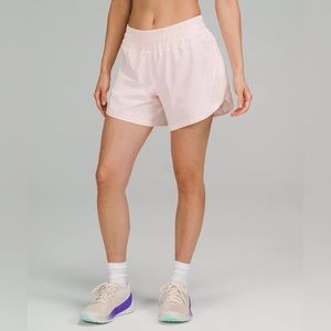 Lululemon Track That Mid-Rise Lined Short 5" - Strawberry Milkshake Colour